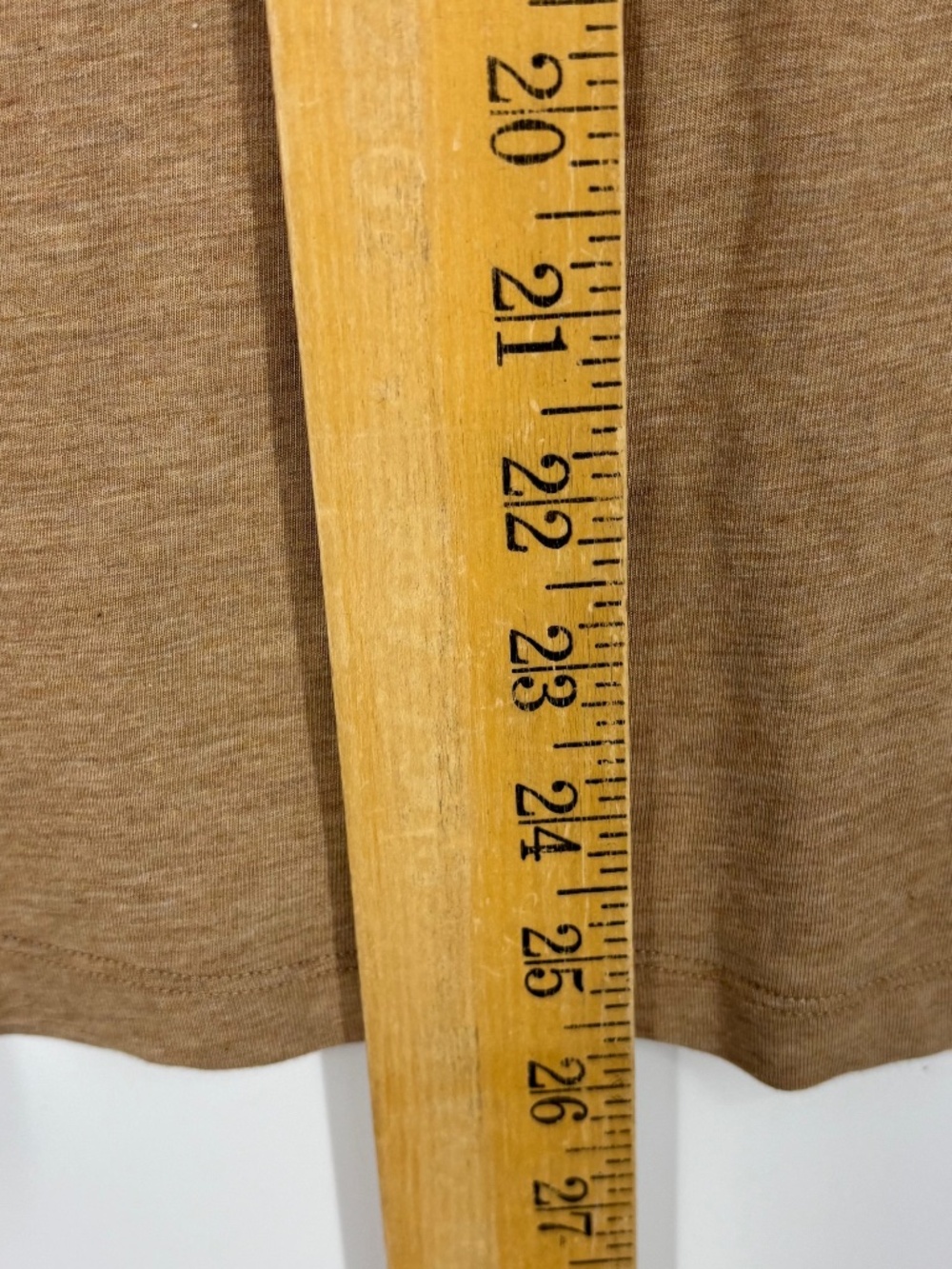 Lands' End Womens 2X Turtleneck Top Tan Heather Cotton Modal Knit Long Sleeves - Picture 6 of 6